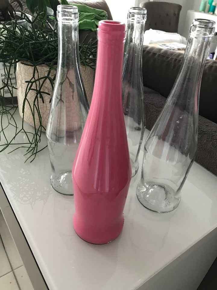 Essai bouteille peinture