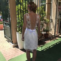 Dos robe et coiffure