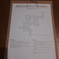 Jeu mots croisés - 1