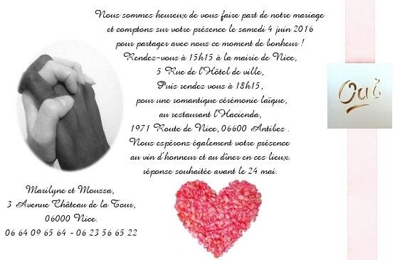 notre faire part