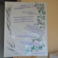 le menu sur chevalet
