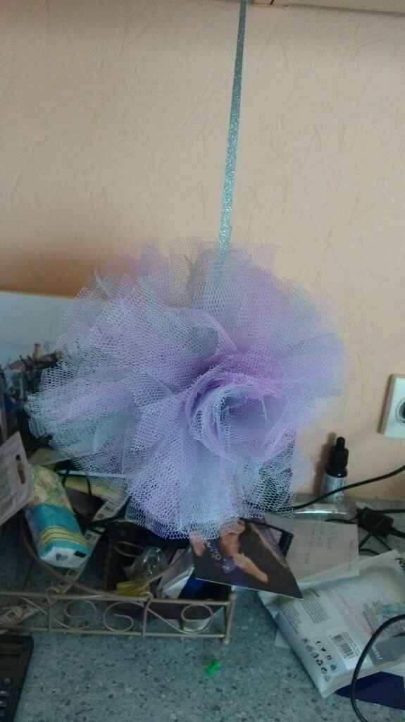 Pompon tulle diy - 2