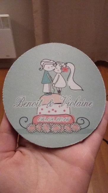 Dessous de verre personnalisé