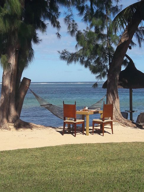 Petit dej au bord de la plage