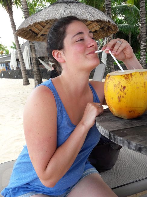 On pouvait aussi boire des cocos à volonté!