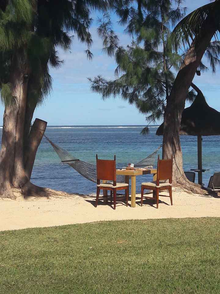 Petit dej au bord de la plage