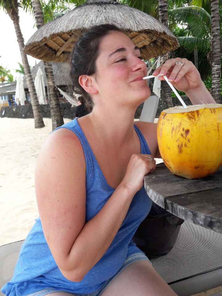 On pouvait aussi boire des cocos à volonté!