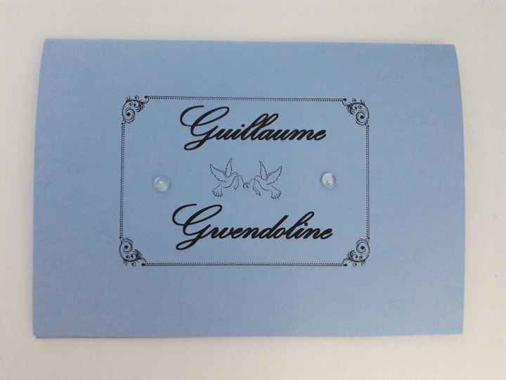 Le faire part devant