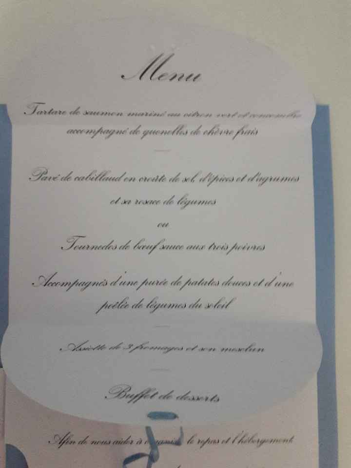 Le menu ouvert (c'est celui avec le petit noeud en haut à droite)