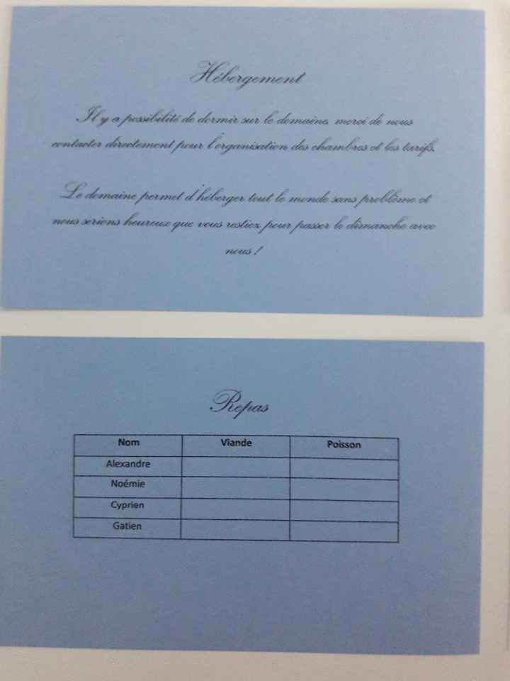 Le coupon réponse glissé dans la pochette en bas à droite