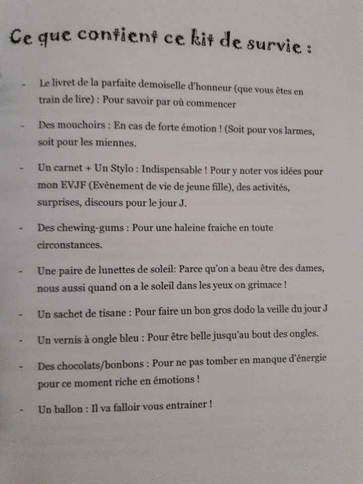  Demande témoin (fait maison) - 1