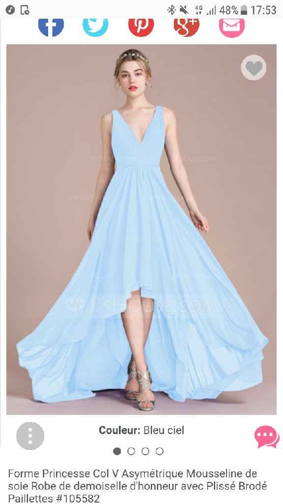 Robe demoiselle d'honneur - 1