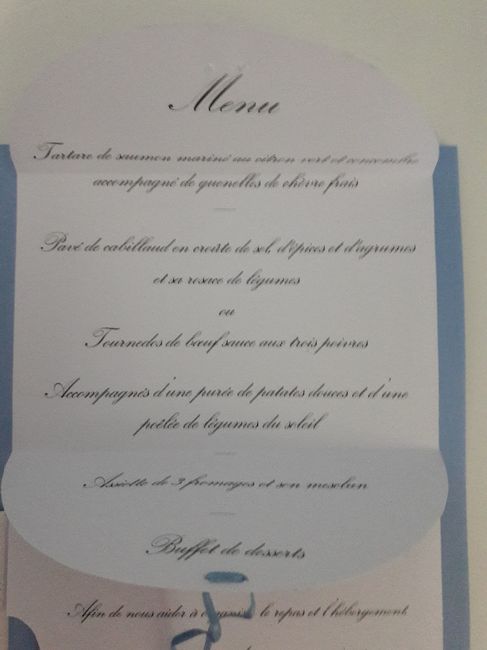 Le menu ouvert (c'est celui avec le petit noeud en haut à droite)