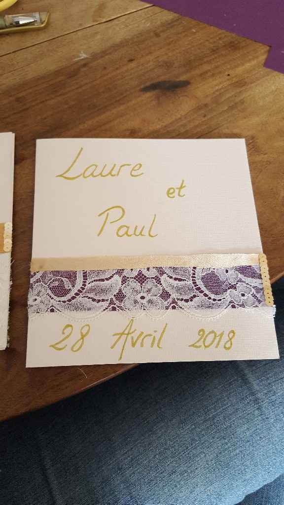 Papier pour faire sois même les faire part... - 1