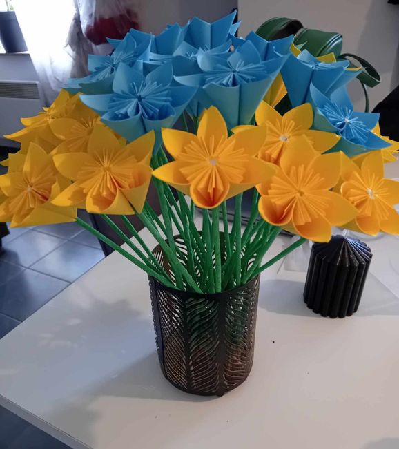 Bouquets de fleurs origami 2