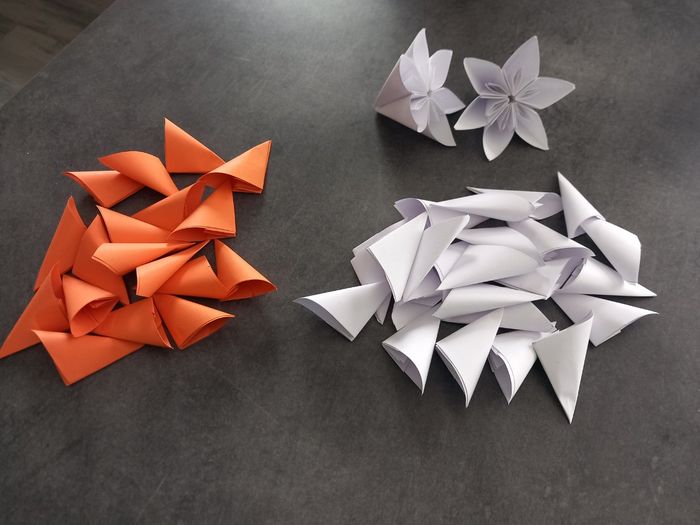 Bouquets de fleurs origami 3