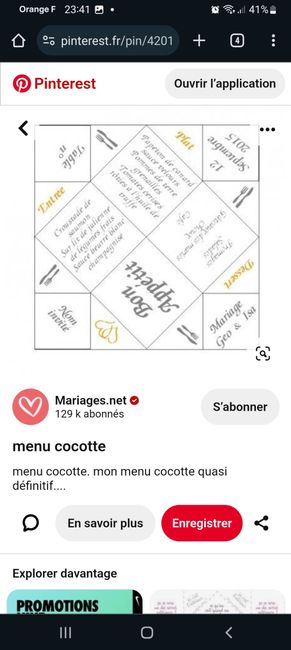 Menu en cocotte - 1