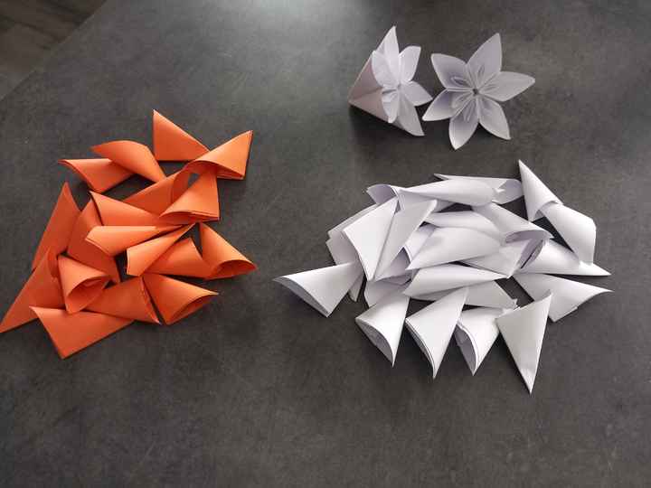 Bouquets de fleurs origami - 3