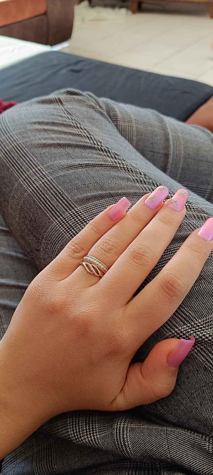 Alliance avec bague de fiançailles - 2