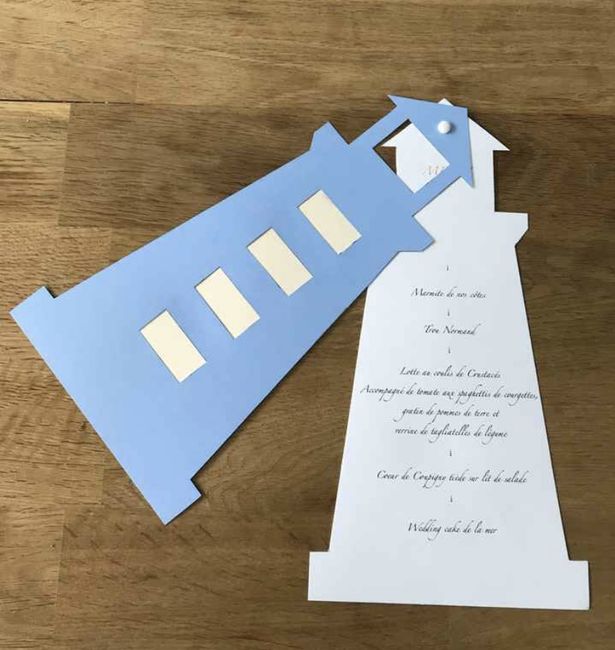 Fabrication de présentation menu sur table - 5