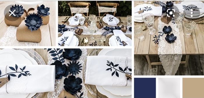 Thème bohème chic bleu marine - 2