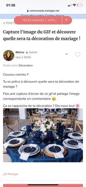 Capture l'image du GIF et découvre quelle sera ta décoration de mariage ! - 1
