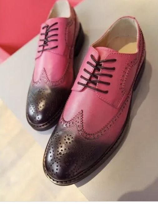 Chaussures marié rose - 3