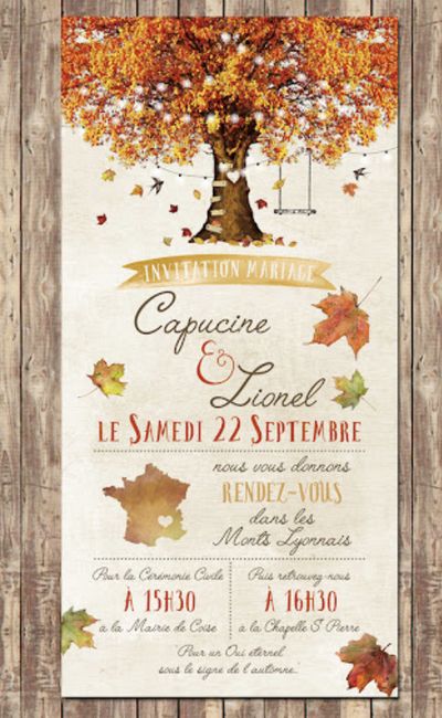 Mariage sur le thème de l'automne - 6