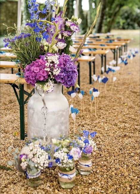 Décoration mariage bleu - 10