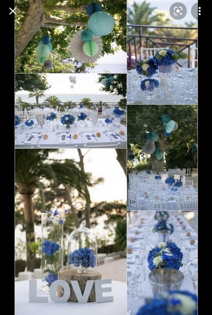 Décoration mariage bleu - 12