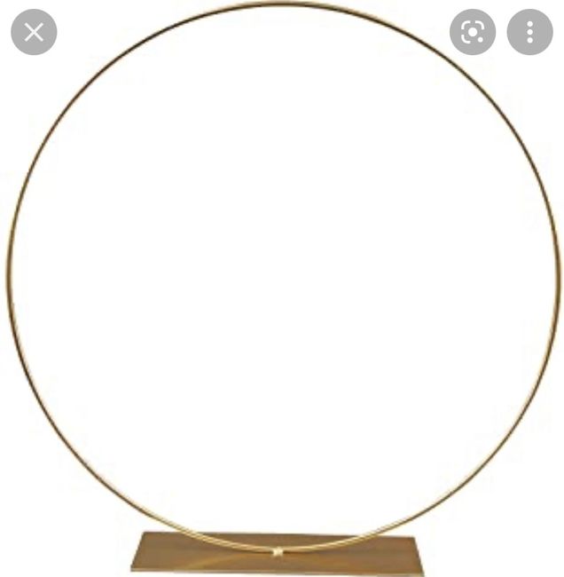 Cerceau fleurs centre de table 3