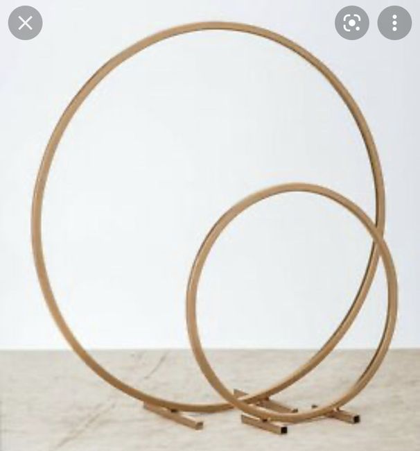 Cerceau fleurs centre de table 4