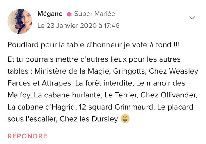 Plan de table 3