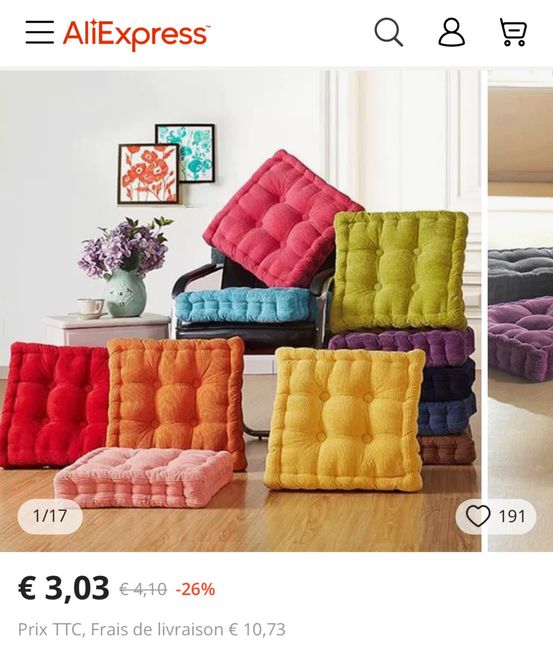 Assise jardin mariage en palette 1