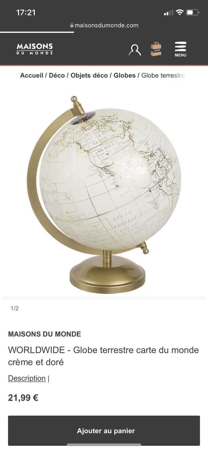 Cagnotte globe terrestre 🌍 3