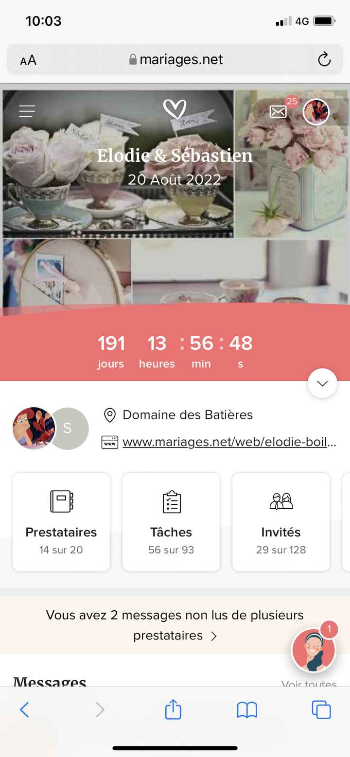 Nombre de jours avant le Jour j - 1