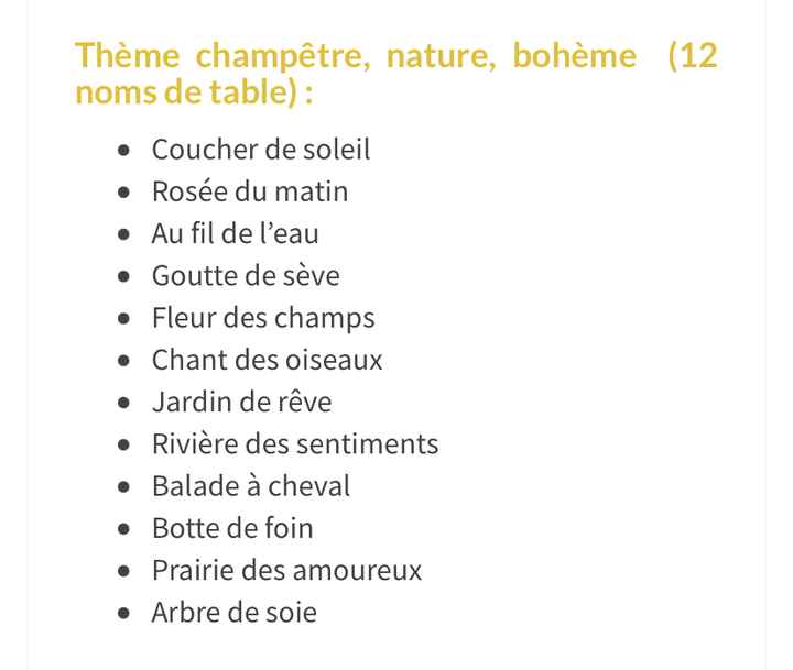 Nom de table - 1