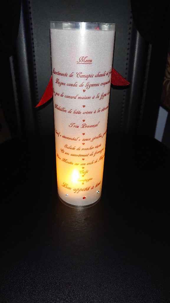 Menus de table fais main - 1