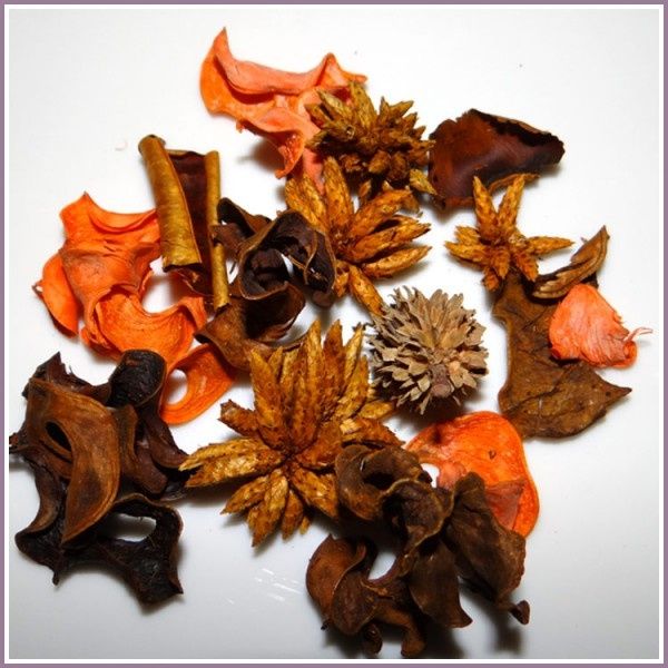 Fleurs séchées - Tables "Feu"