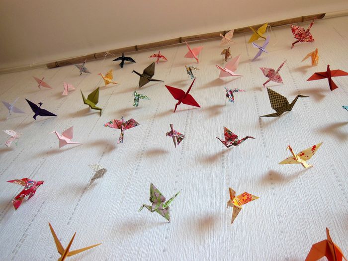 Guirlandes Origamis