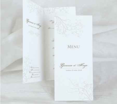 Menu choisit 