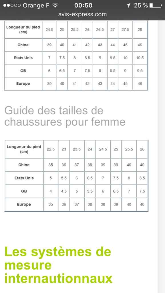 Quelle taille us un 39 sur aliexpress ? - 1