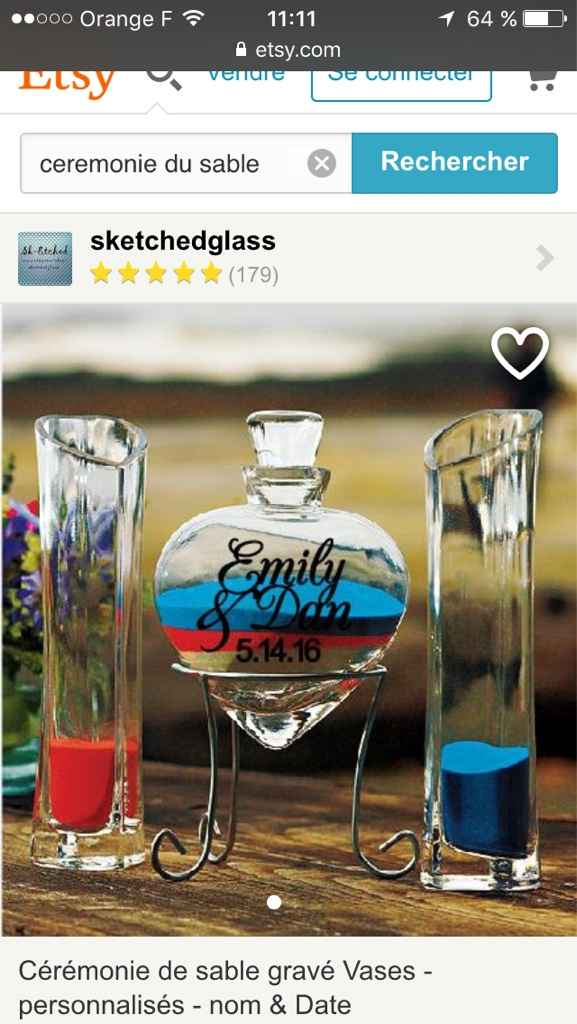 Contenant cérémonie du sable - 2