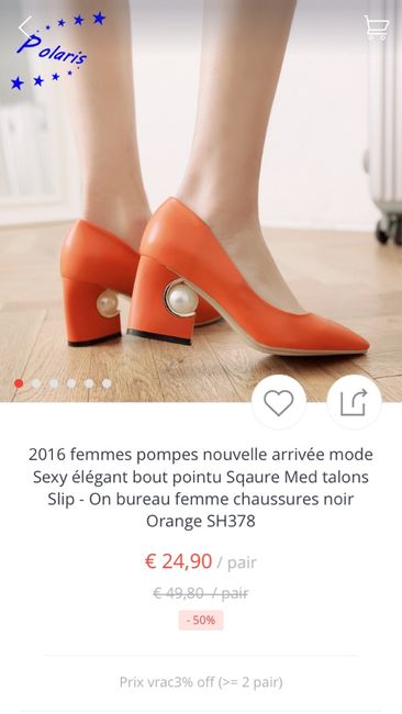 Problème pour trouver des chaussures oranges - 1