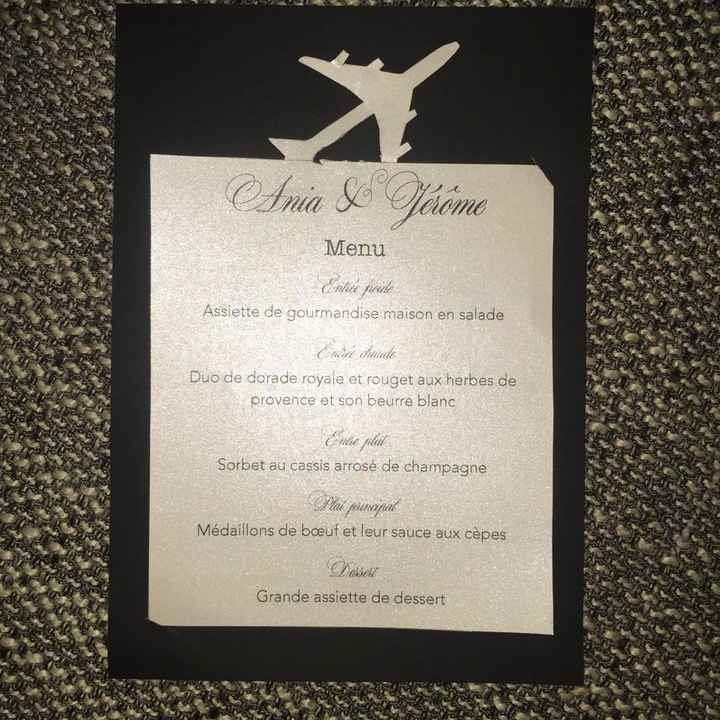 Diy cartes menu thème aviation ou voyage - 1