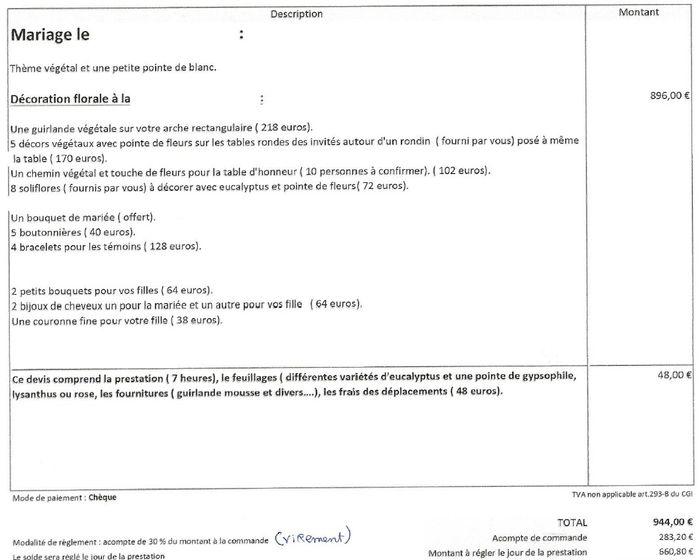 Grosse différence de prix entre devis, mais ... trop tard ! - 1