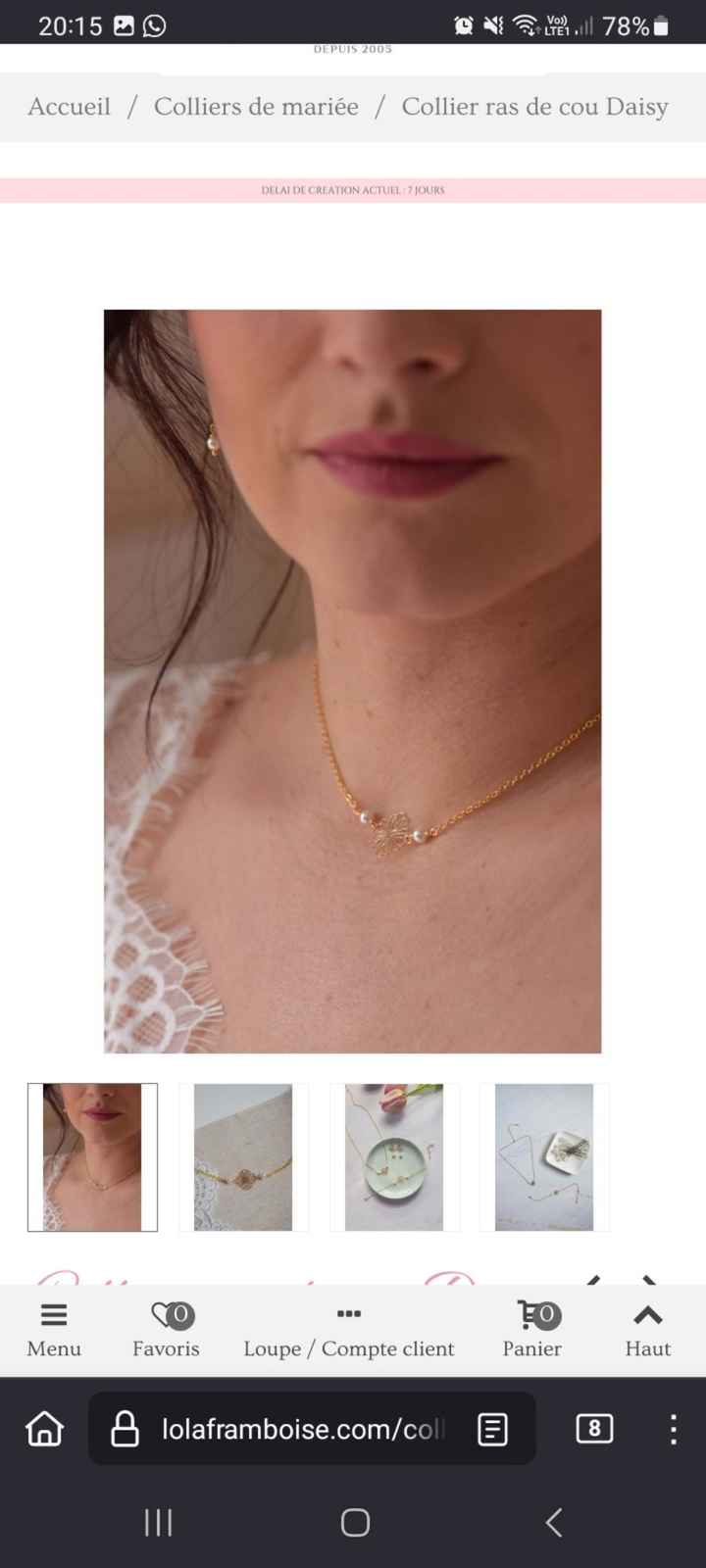 Mes bijoux de mariage ! 💗 hésitation... besoin de conseils ! - 1