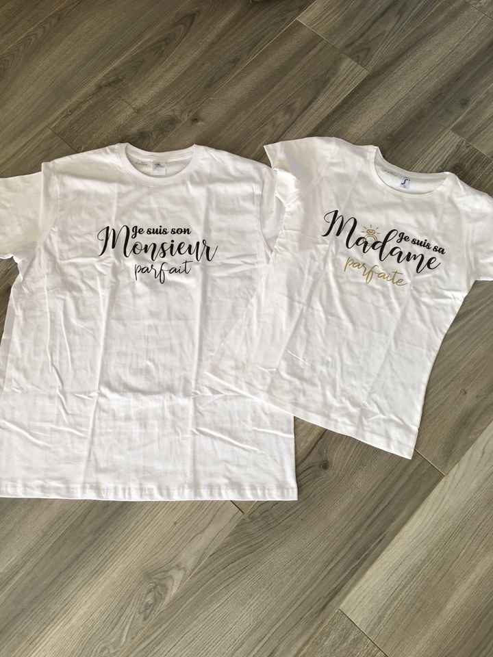 t shirts mariés 👰🏼🤵🏼👚👕 - 1