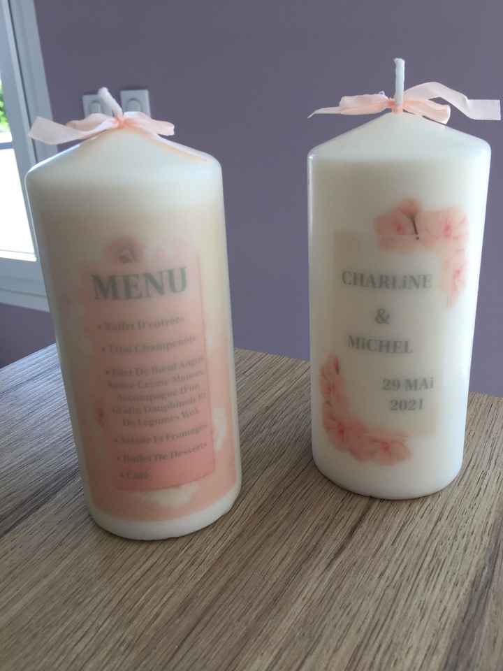 Bougies 🕯 menus - 1