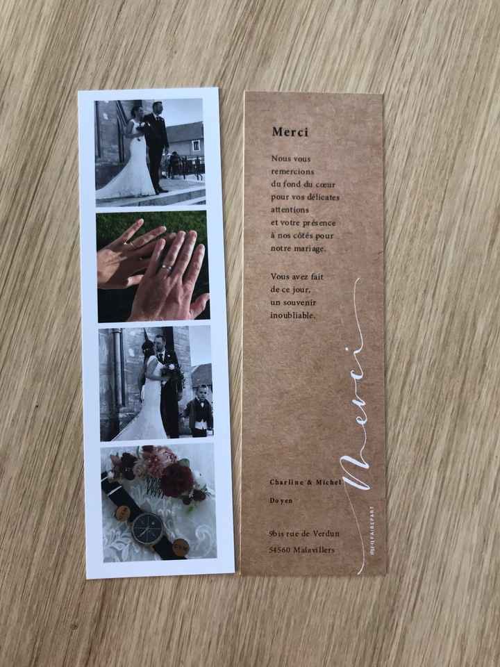 Cartes de remerciements - 1
